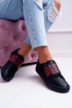 Clearance Trampki Damskie Big Star Czarne EE274037 Damskie Trampki Damskie Big Star|Trampki Damskie Niskie