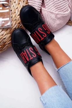 Clearance Trampki Damskie Big Star Czarne EE274037 Damskie Trampki Damskie Big Star|Trampki Damskie Niskie