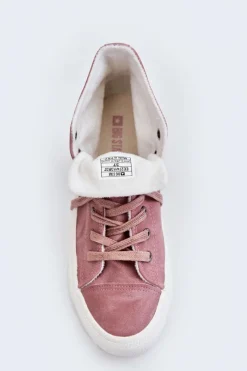 Hot Trampki Damskie Big Star Wysokie Ocieplane Różowe EE274113 Damskie Trampki Ocieplane|Trampki Damskie Big Star