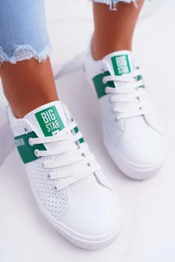 Hot Trampki Damskie Big Star Białe EE274336 Damskie Trampki Damskie Big Star|Trampki Damskie Niskie