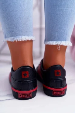 New Big Star Shoes Trampki Damskie Big Star Czarne EE274339