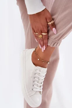 Best Trampki Damskie Big Star RR274730 Białe Damskie Trampki Damskie Big Star|Trampki Damskie Niskie