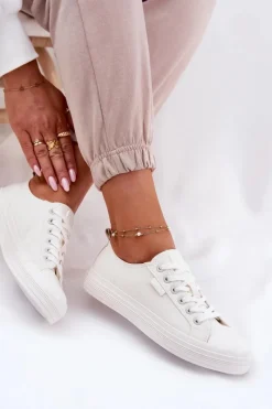 Best Trampki Damskie Big Star RR274730 Białe Damskie Trampki Damskie Big Star|Trampki Damskie Niskie