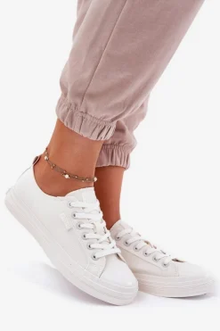 Best Trampki Damskie Big Star RR274730 Białe Damskie Trampki Damskie Big Star|Trampki Damskie Niskie