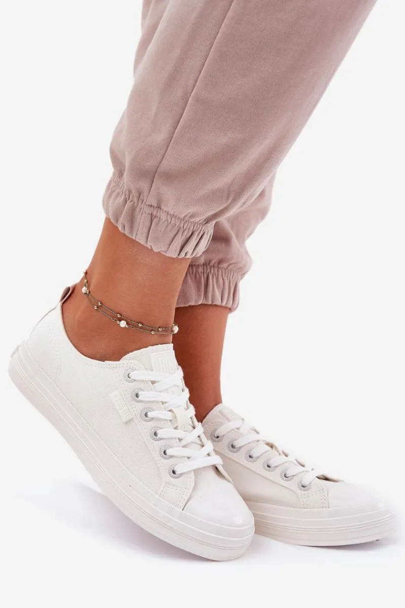 Best Trampki Damskie Big Star RR274730 Białe Damskie Trampki Damskie Big Star|Trampki Damskie Niskie