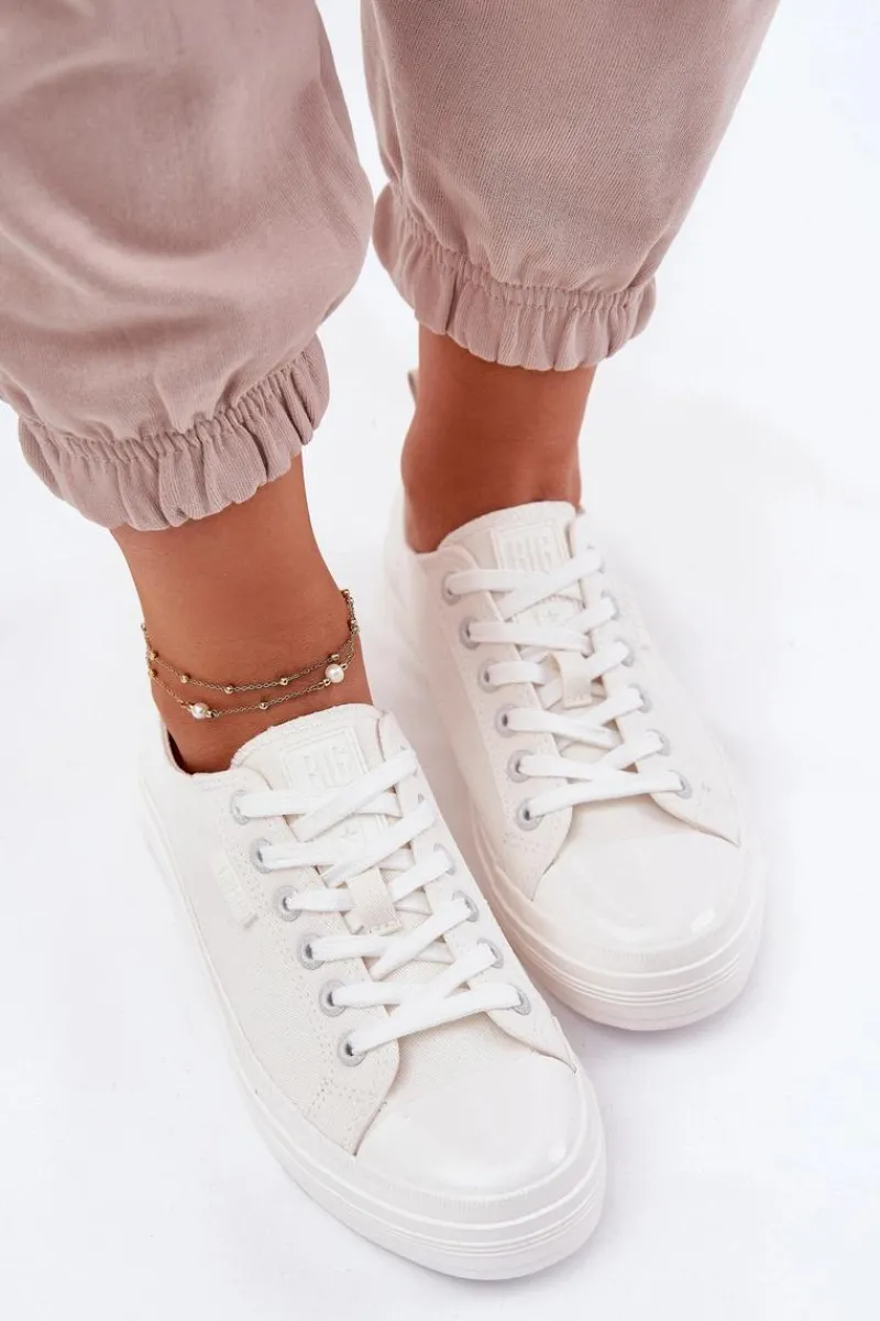 Best Trampki Damskie Big Star RR274730 Białe Damskie Trampki Damskie Big Star|Trampki Damskie Niskie