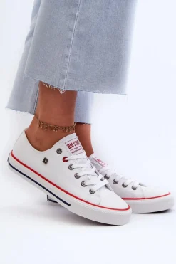 New Big Star Shoes Trampki Damskie Big Star NN274656 HI-POLY SYSTEM Białe