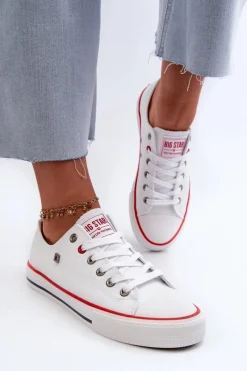 New Big Star Shoes Trampki Damskie Big Star NN274656 HI-POLY SYSTEM Białe