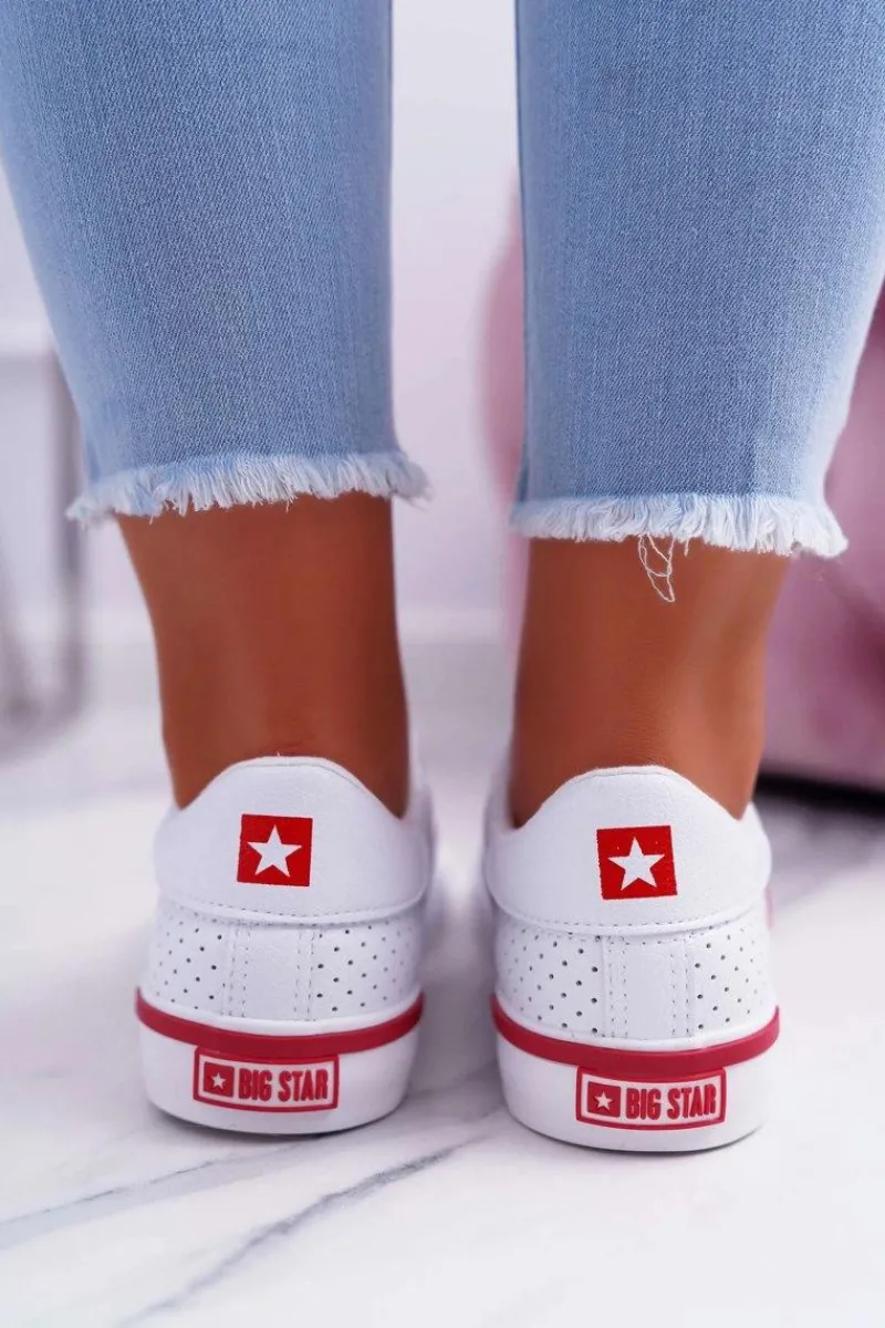 Trampki Damskie Big Star|Trampki Damskie Niskie>Big Star Shoes Trampki Damskie Big Star Białe EE274337