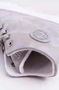 Big Star Shoes Trampki Damskie Big Star Wysokie Ocieplane Szare EE274114