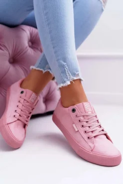 Discount Trampki Damskie Big Star Zamsz Różowe EE274047 Damskie Trampki Damskie Big Star|Trampki Damskie Niskie