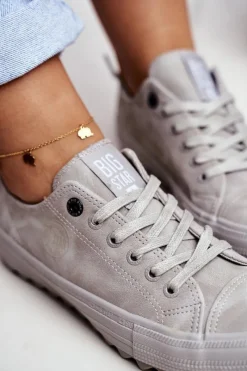 Sale Big Star Shoes Trampki Damskie Big Star Szare GG274075