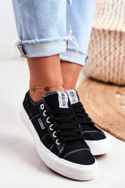 Clearance Trampki Damskie Big Star Czarne DD274446 Damskie Trampki Damskie Big Star|Trampki Damskie Niskie