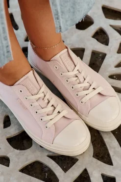 Big Star Shoes Trampki Damskie Big Star RR274732 Jasnoróżowe Różowy