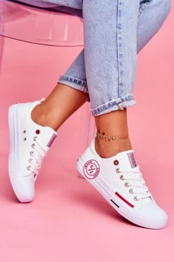 Outlet Cross Jeans Trampki Damskie Białe FF2R4072C