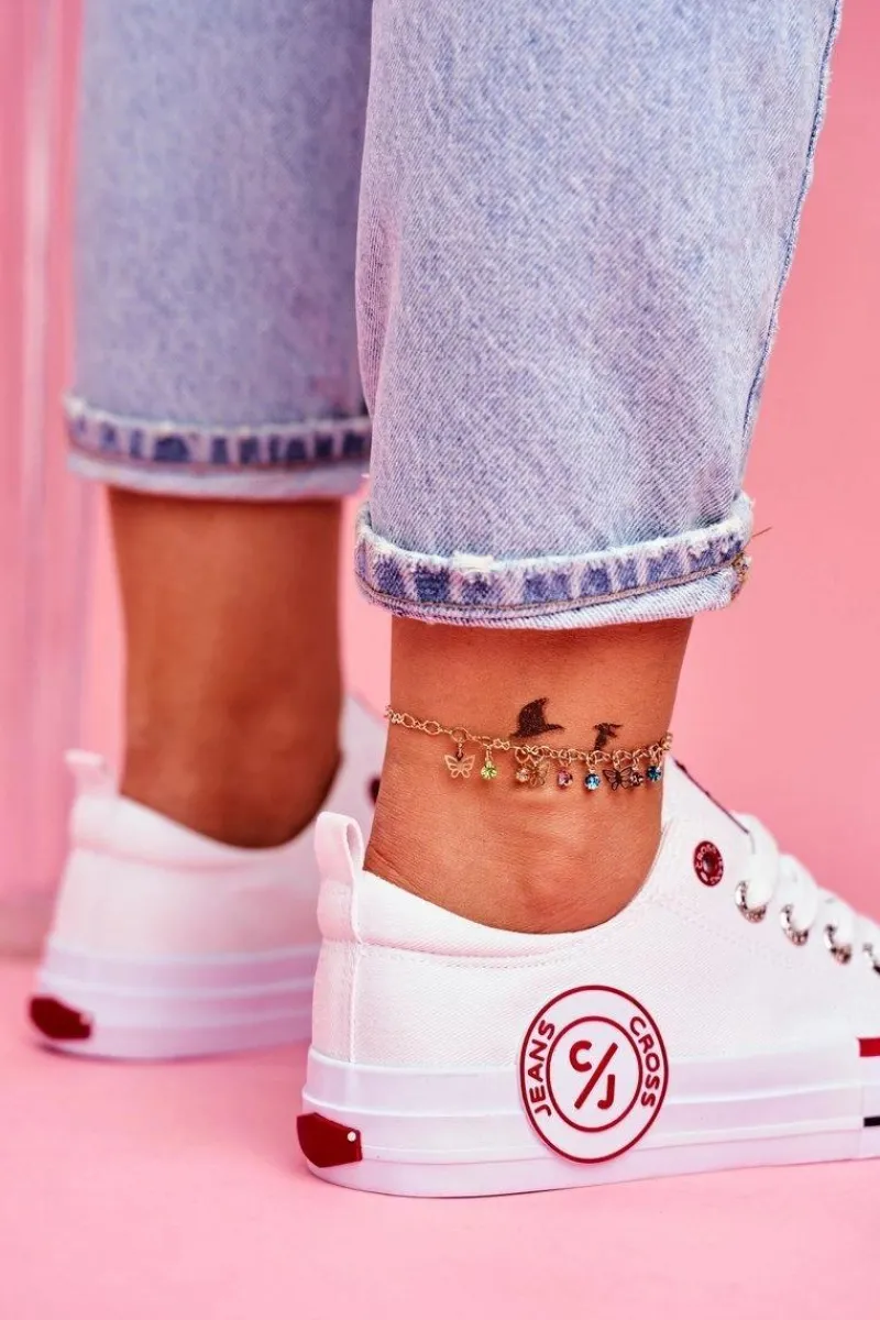 Outlet Cross Jeans Trampki Damskie Białe FF2R4072C