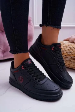 Trampki Damskie Cross Jeans></noscript>Cross Jeans Trampki Damskie Czarne EE2R4144C