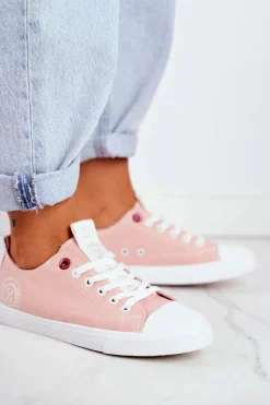 Trampki Damskie Cross Jeans></noscript>Cross Jeans Trampki Damskie Różowe FF2R4019C