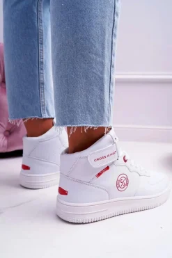 New Cross Jeans Trampki Damskie Wysokie Białe EE2R4145C