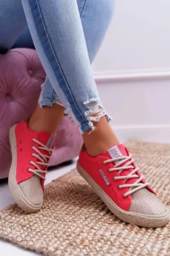 Discount Cross Jeans Trampki Damskie Różowe DD2R4096