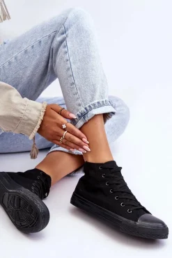 Trampki Damskie Niskie></noscript>Boto Trampki Damskie Czarne Socerio