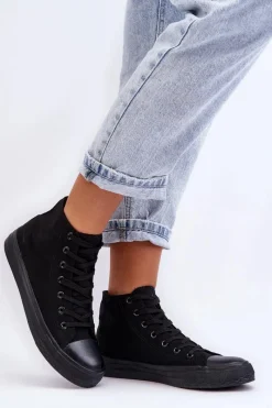 Trampki Damskie Niskie></noscript>Boto Trampki Damskie Czarne Socerio