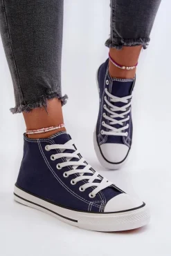 Best Trampki Damskie Granatowe Socerio Damskie Trampki Damskie Niskie