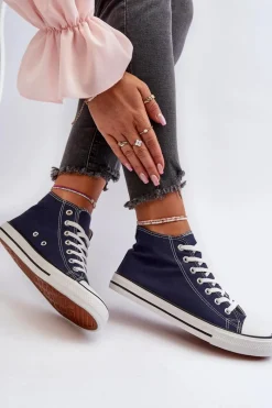 Best Trampki Damskie Granatowe Socerio Damskie Trampki Damskie Niskie