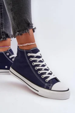 Best Trampki Damskie Granatowe Socerio Damskie Trampki Damskie Niskie