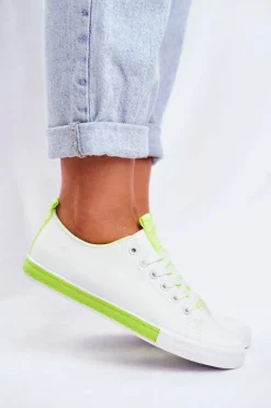 Clearance Boto Trampki Damskie Klasyczne Zielone Ville