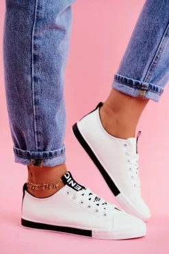 Trampki Damskie Niskie>Boto Trampki Damskie Klasyczne Czarne Ville Czarny