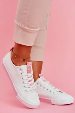 Best Trampki Damskie Klasyczne Różowe Ville Damskie Trampki Damskie Niskie