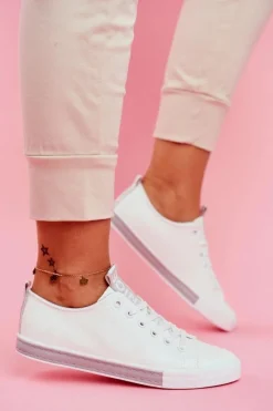 Trampki Damskie Niskie></noscript>Boto Trampki Damskie Klasyczne Szare Ville Szary