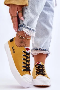 Trampki Damskie Niskie>Lee Cooper Trampki Damskie LCW-23-44-1649L Żółte
