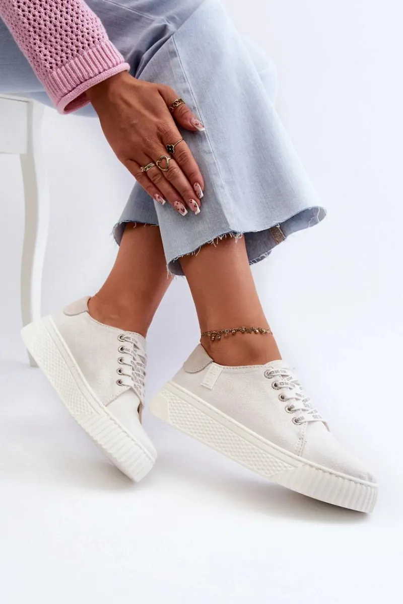 Trampki Damskie Big Star|Trampki Damskie Niskie>Big Star Shoes Trampki Damskie MEMORY FOAM SYSTEM BIG STAR NN276001 Białe Biały