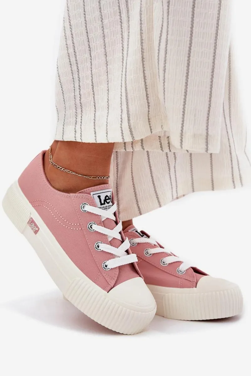 Trampki Damskie Na Platformie ISLA C WOMEN LOW 50251001 Różowe Damskie Trampki Damskie Niskie