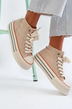 Trampki Damskie Wysokie><noscript><img width=