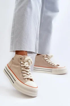 Trampki Damskie Wysokie><noscript><img width=