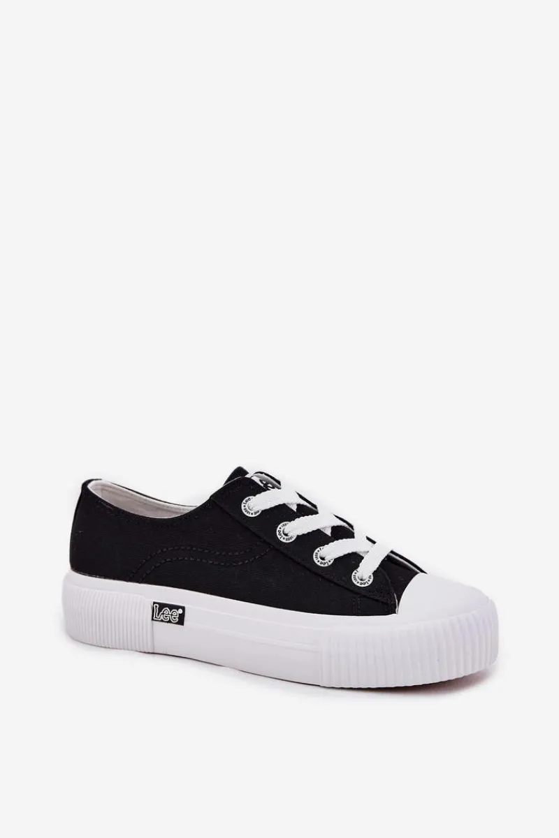 Outlet Lee Trampki Damskie Na Platformie ISLA C WOMEN LOW 50251001 Czarne Czarny