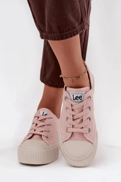 Outlet Lee Trampki Damskie Na Platformie ISLA C WOMEN LOW 50253001.78E Różowe Różowy