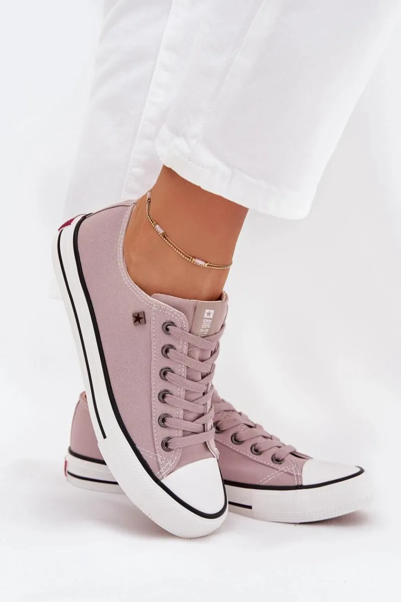 Trampki Damskie Big Star|Trampki Damskie Niskie>Big Star Shoes Trampki Damskie Niskie Big Star DD274A233 Szare Szary