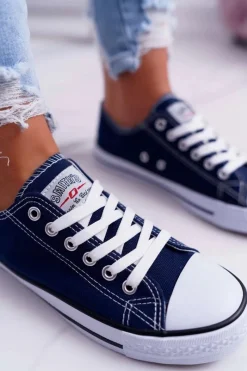 Best Boto Trampki Damskie Niskie Smith's Granatowe