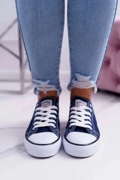 Best Boto Trampki Damskie Niskie Smith's Granatowe