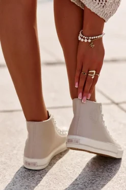 Discount Trampki Damskie Ocieplane Z Eko Skóry Różowe Big Star OO274933 Damskie Trampki Ocieplane|Trampki Damskie Big Star