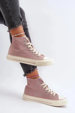 Trampki Damskie Big Star|Trampki Damskie Wysokie></noscript>Big Star Shoes Trampki Damskie Wysokie Big Star NN274277 Różowe Różowy