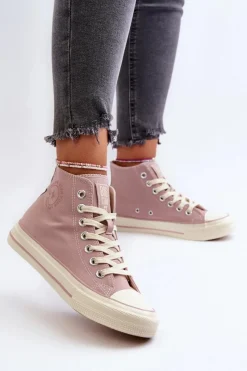 Trampki Damskie Big Star|Trampki Damskie Wysokie></noscript>Big Star Shoes Trampki Damskie Wysokie Big Star NN274277 Różowe Różowy