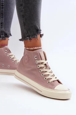 Trampki Damskie Big Star|Trampki Damskie Wysokie></noscript>Big Star Shoes Trampki Damskie Wysokie Big Star NN274277 Różowe Różowy