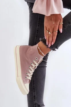 Trampki Damskie Big Star|Trampki Damskie Wysokie></noscript>Big Star Shoes Trampki Damskie Wysokie Big Star NN274277 Różowe Różowy