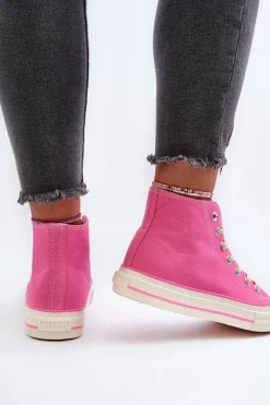 Trampki Damskie Big Star|Trampki Damskie Wysokie></noscript>Big Star Shoes Trampki Damskie Wysokie Big Star NN274282 Różowe