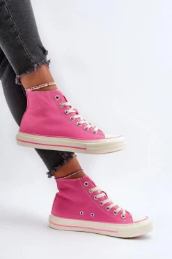 Trampki Damskie Big Star|Trampki Damskie Wysokie></noscript>Big Star Shoes Trampki Damskie Wysokie Big Star NN274282 Różowe